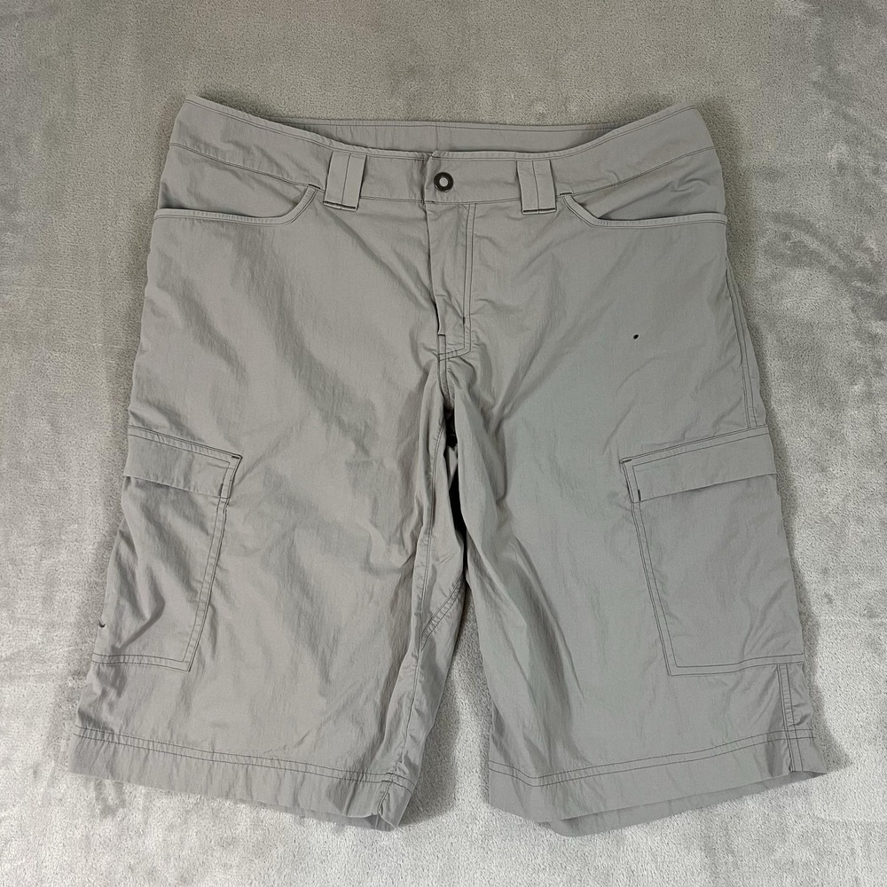 Arc'teryx Shorts Mens 36 Gray Nylon Cargo Hiking Lined Quick Dry Stretch Outdoor